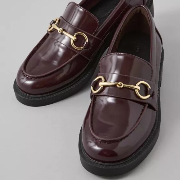 New American Eagle Outfitters AE Duchess Loafer Women's Shoes Flats Sz 9.5 Red - Picture 1 of 4